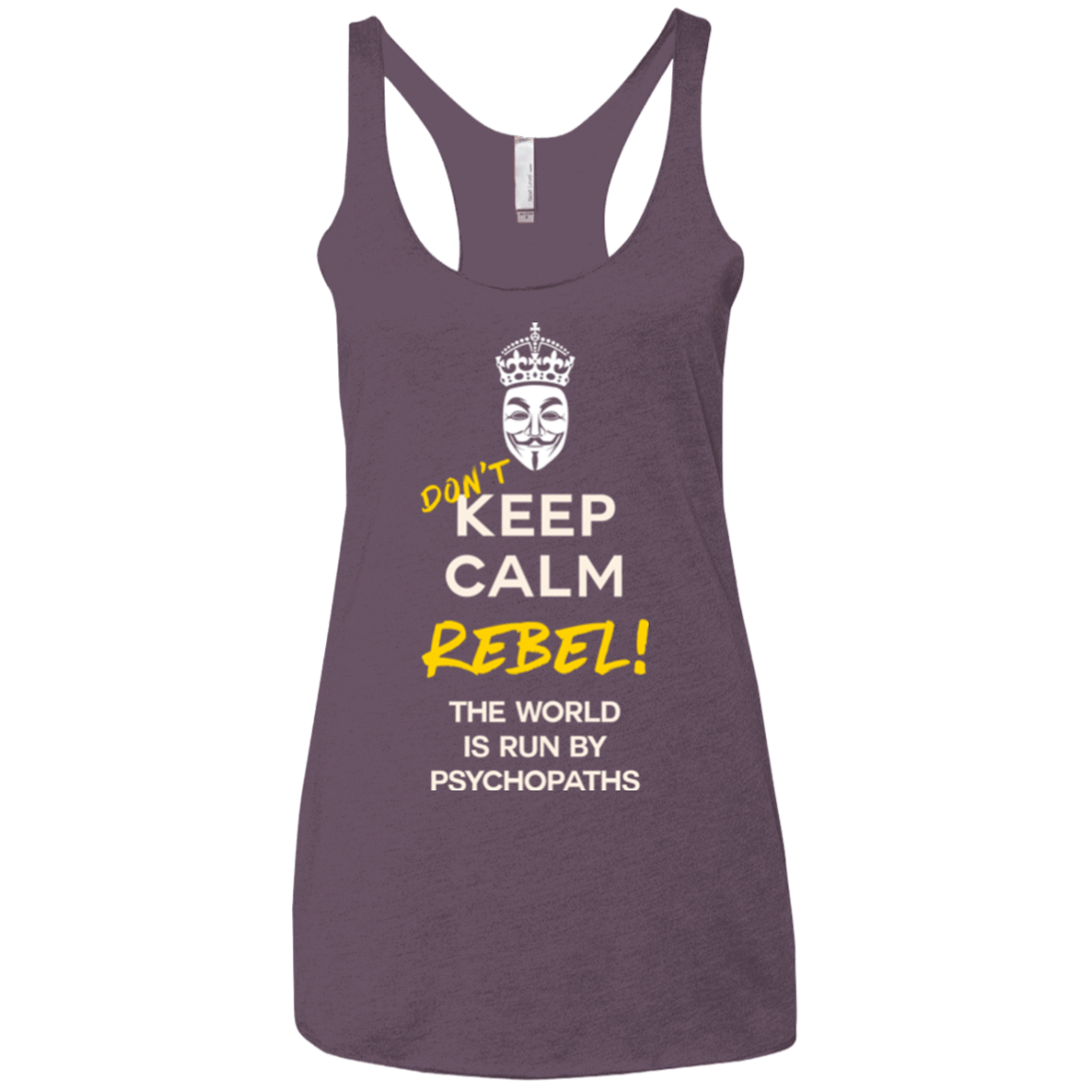T-Shirts Vintage Purple / X-Small Dont Keep Calm Women's Triblend Racerback Tank