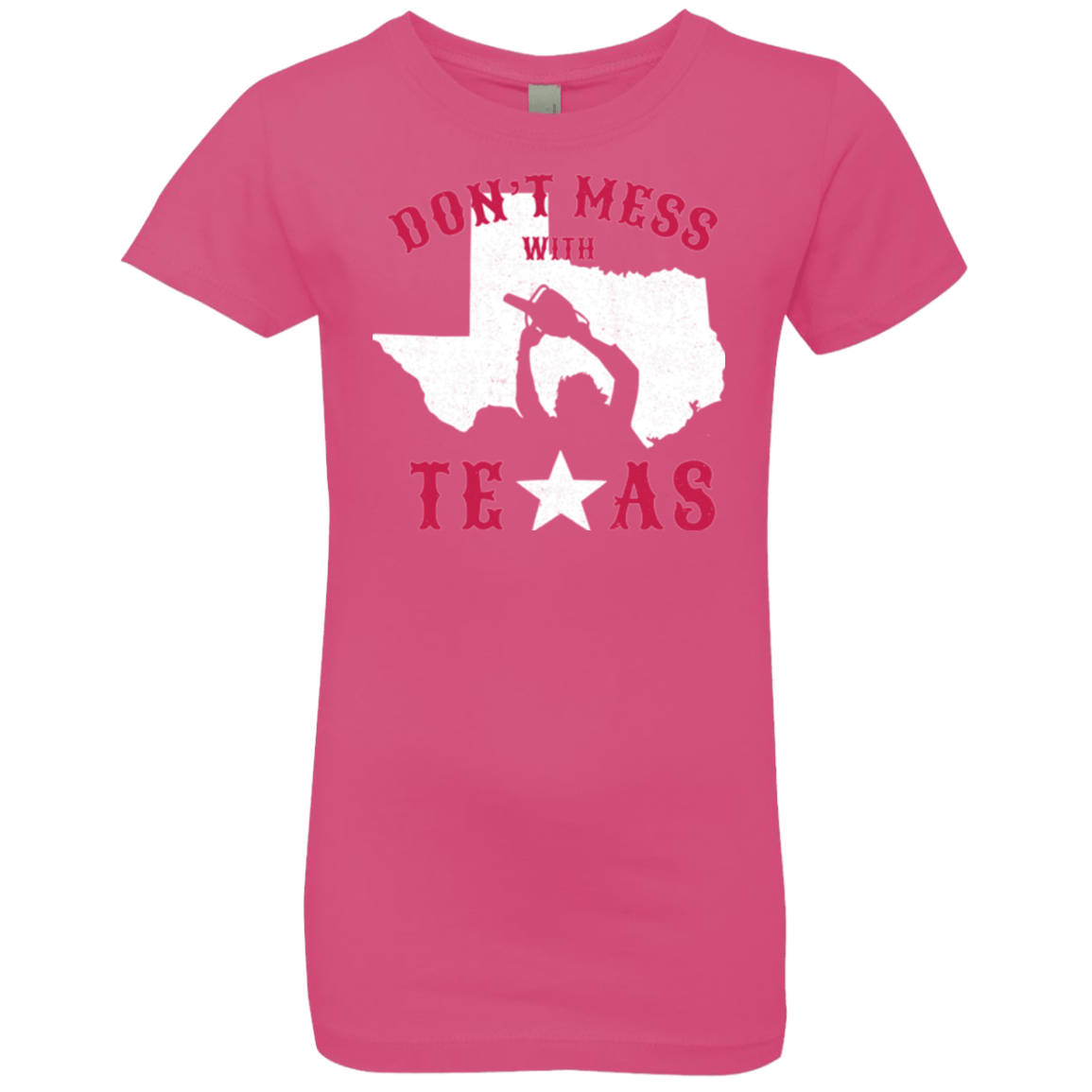 T-Shirts Hot Pink / YXS Dont Mess With Texas Girls Premium T-Shirt