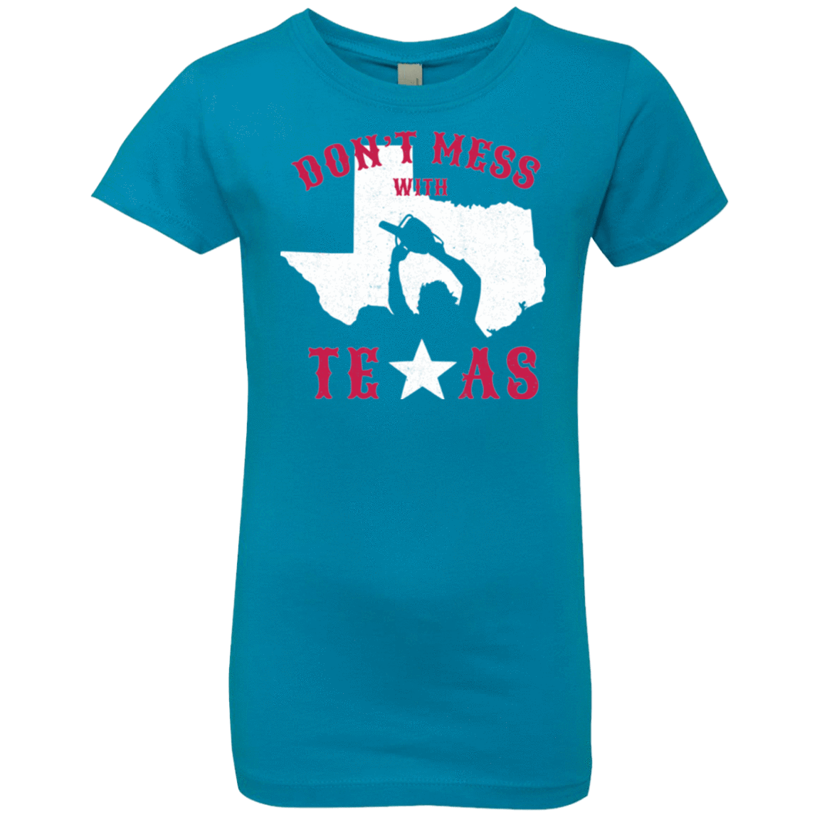 T-Shirts Turquoise / YXS Dont Mess With Texas Girls Premium T-Shirt