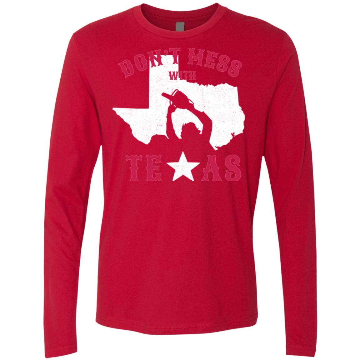T-Shirts Red / Small Dont Mess With Texas Men's Premium Long Sleeve