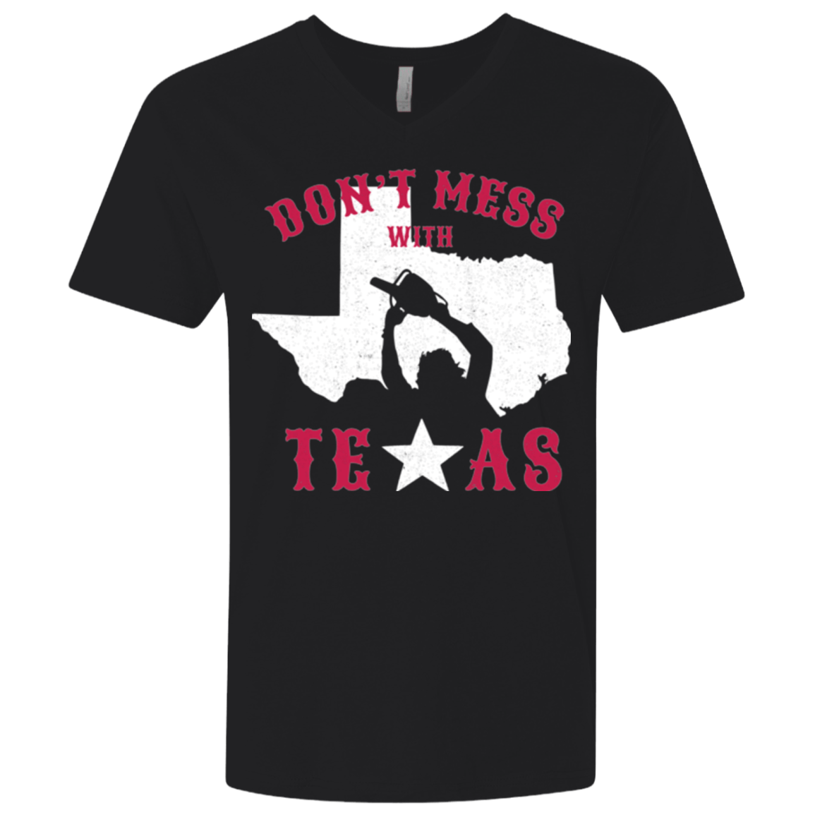 T-Shirts Black / X-Small Dont Mess With Texas Men's Premium V-Neck