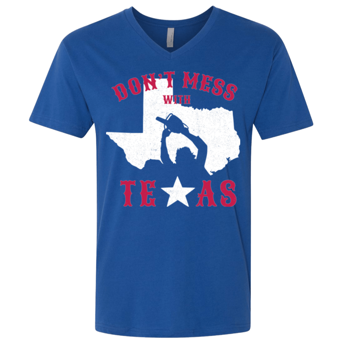 T-Shirts Royal / X-Small Dont Mess With Texas Men's Premium V-Neck