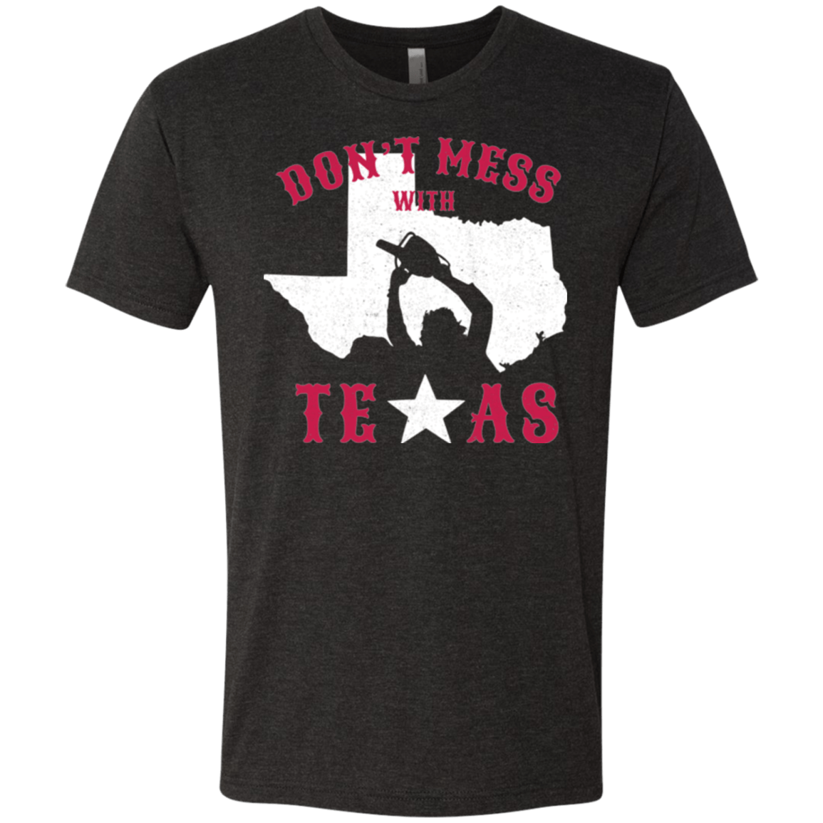 T-Shirts Vintage Black / Small Dont Mess With Texas Men's Triblend T-Shirt