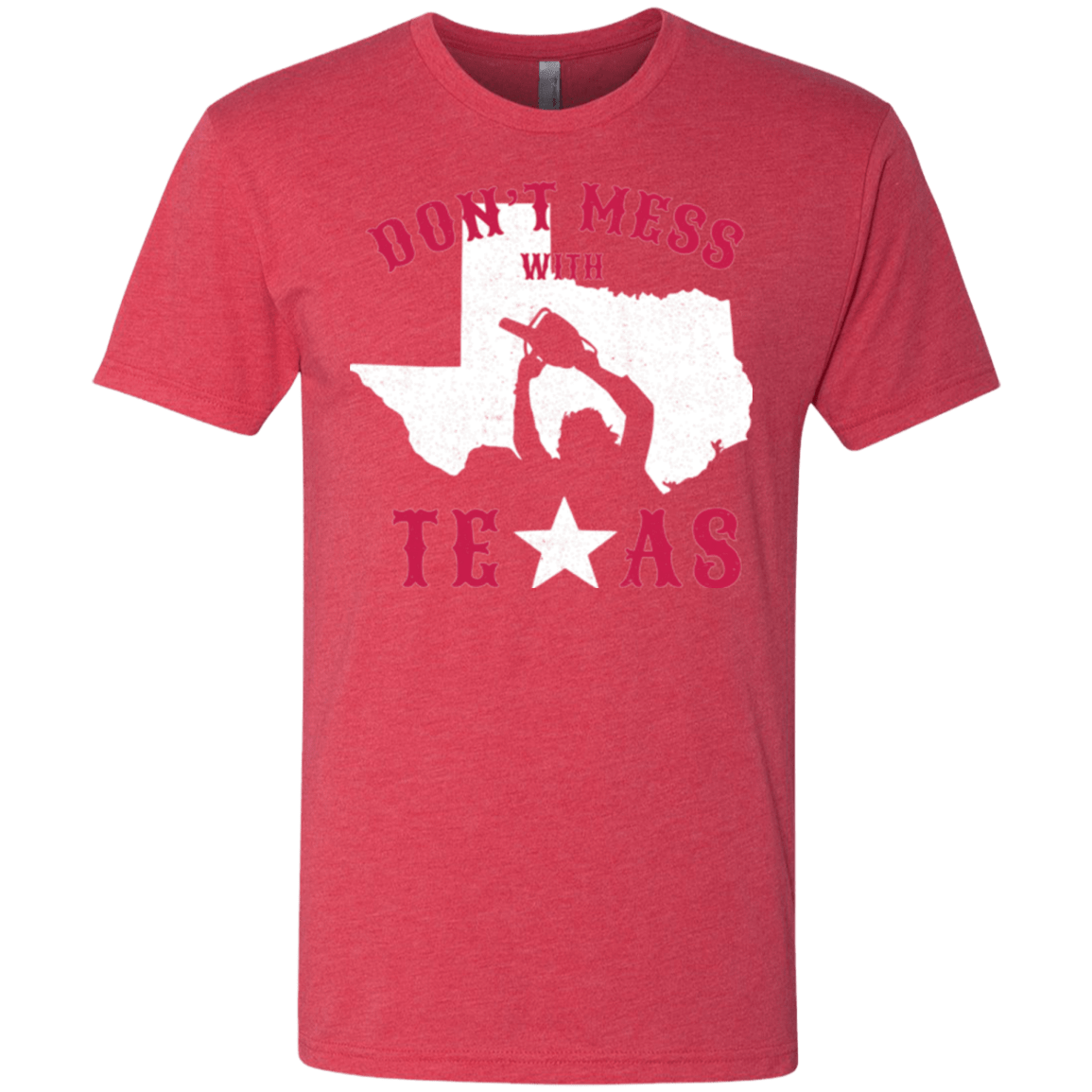 T-Shirts Vintage Red / Small Dont Mess With Texas Men's Triblend T-Shirt