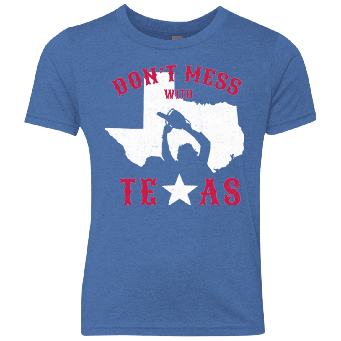 T-Shirts Vintage Royal / YXS Dont Mess With Texas Youth Triblend T-Shirt