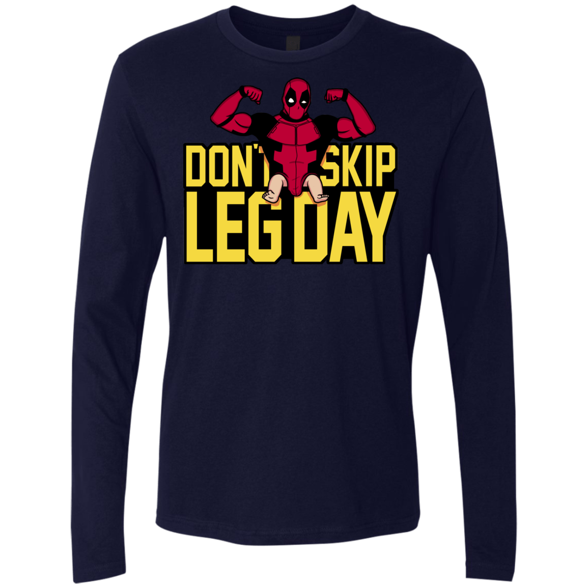 T-Shirts Midnight Navy / S Dont Skip Leg Day Men's Premium Long Sleeve