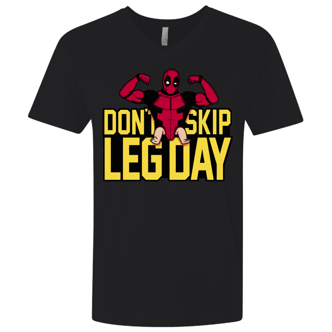 T-Shirts Black / X-Small Dont Skip Leg Day Men's Premium V-Neck