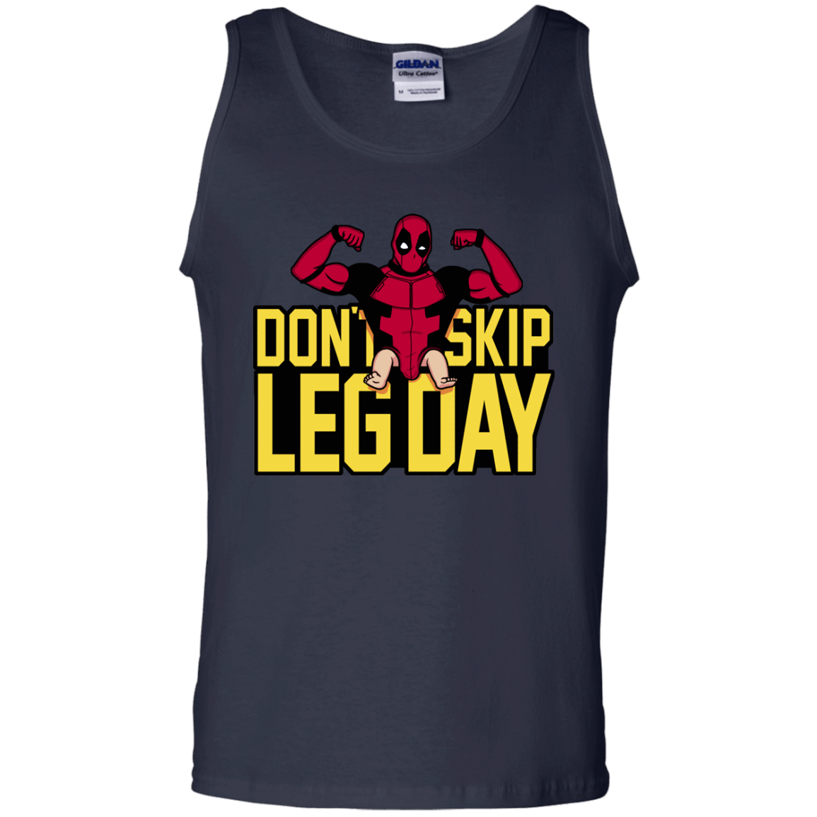 T-Shirts Navy / S Dont Skip Leg Day Men's Tank Top