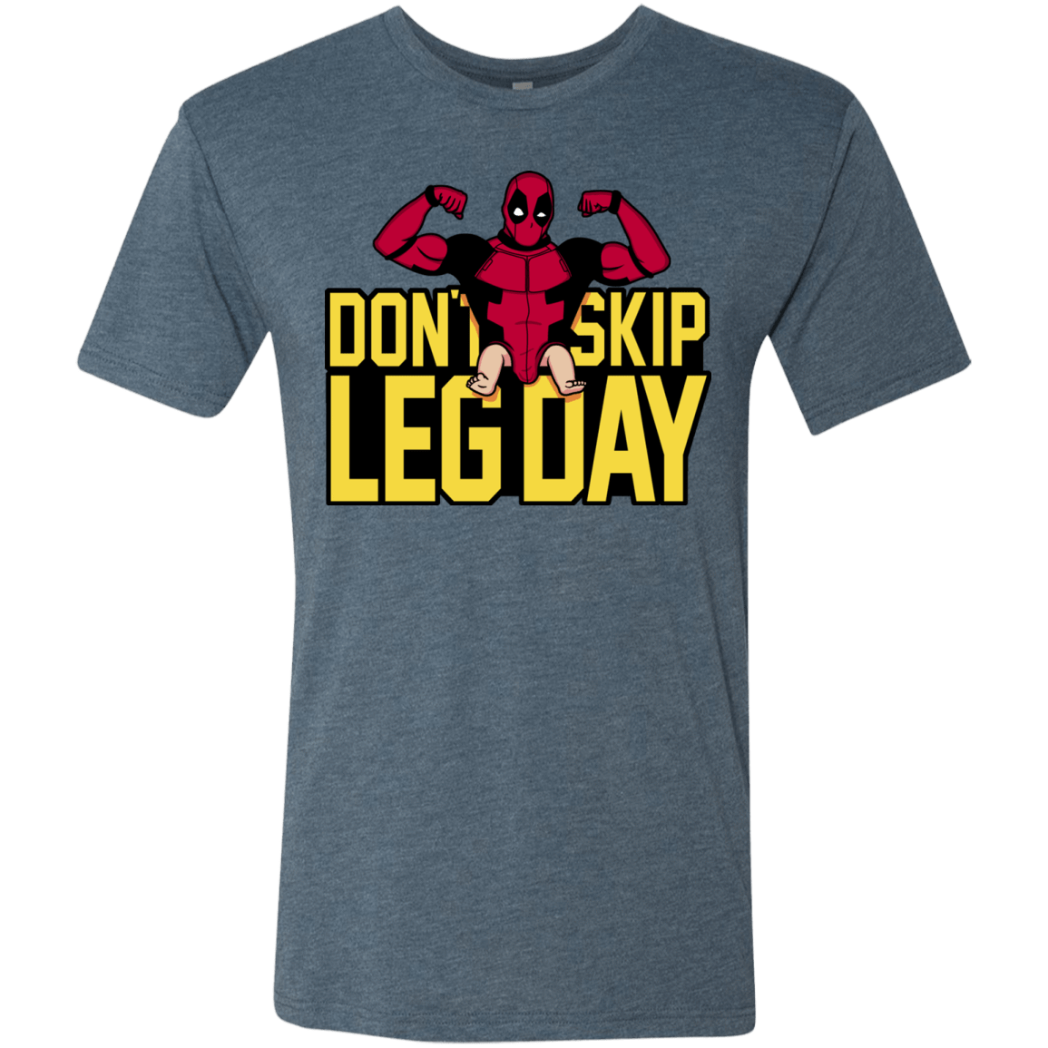 T-Shirts Indigo / S Dont Skip Leg Day Men's Triblend T-Shirt