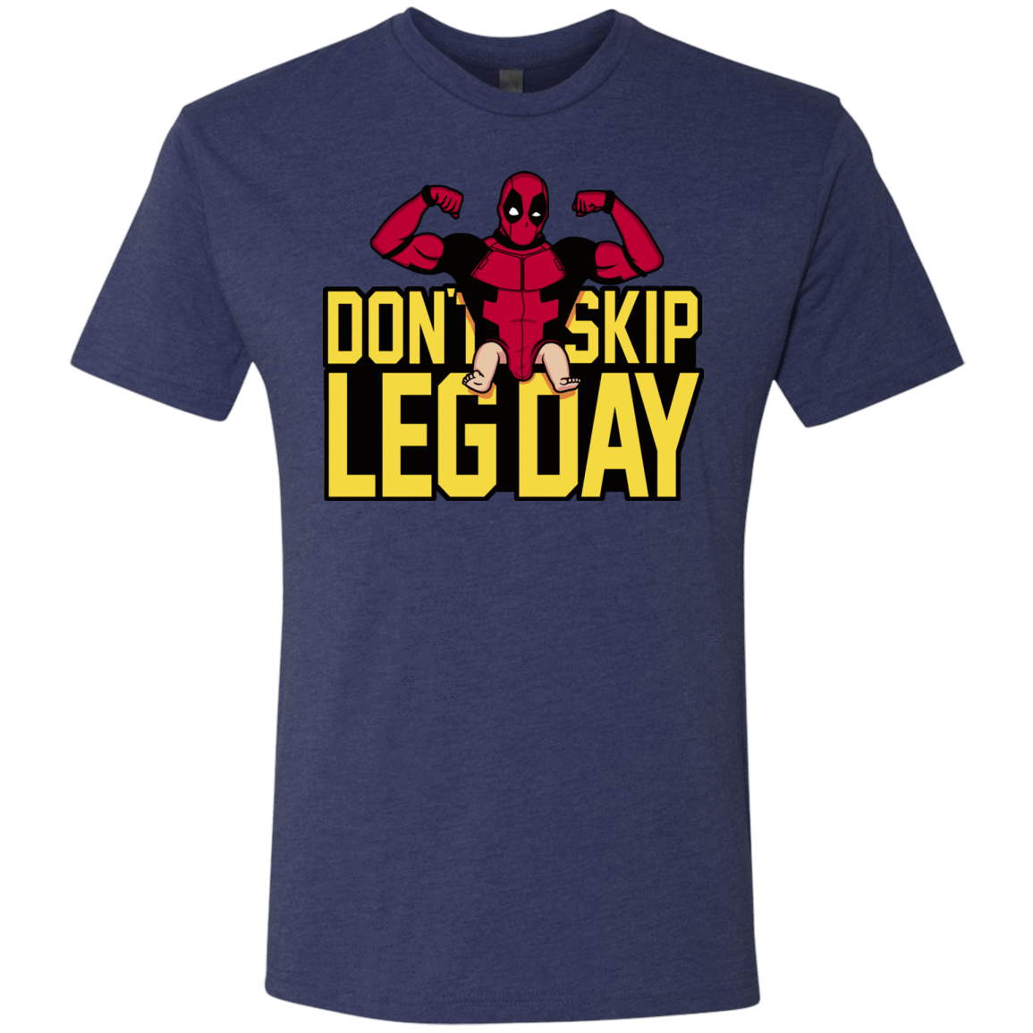 T-Shirts Vintage Navy / S Dont Skip Leg Day Men's Triblend T-Shirt