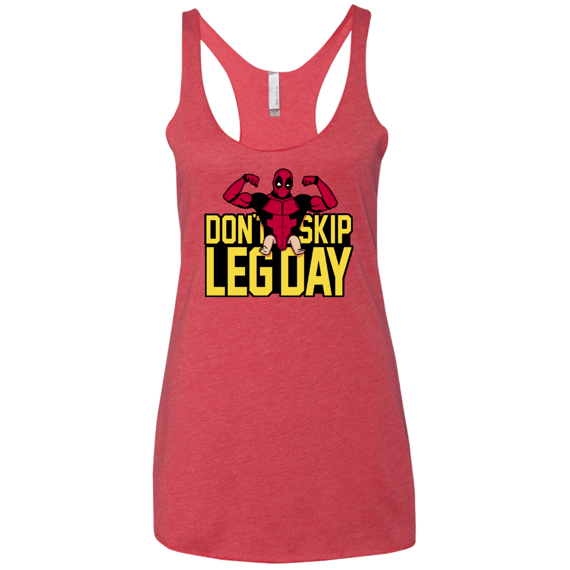T-Shirts Vintage Red / X-Small Dont Skip Leg Day Women's Triblend Racerback Tank