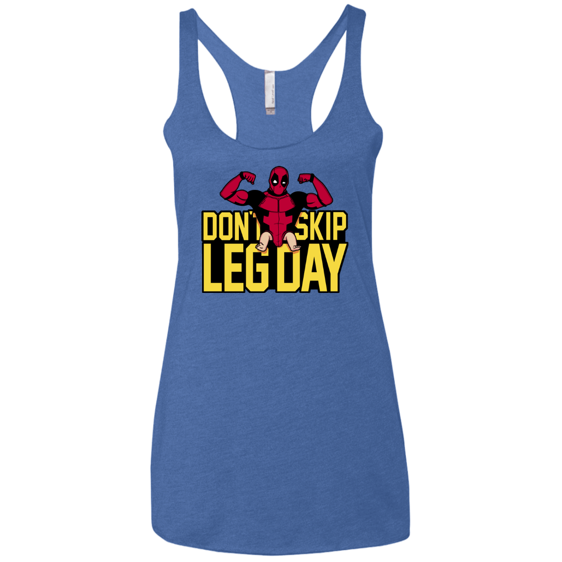 T-Shirts Vintage Royal / X-Small Dont Skip Leg Day Women's Triblend Racerback Tank
