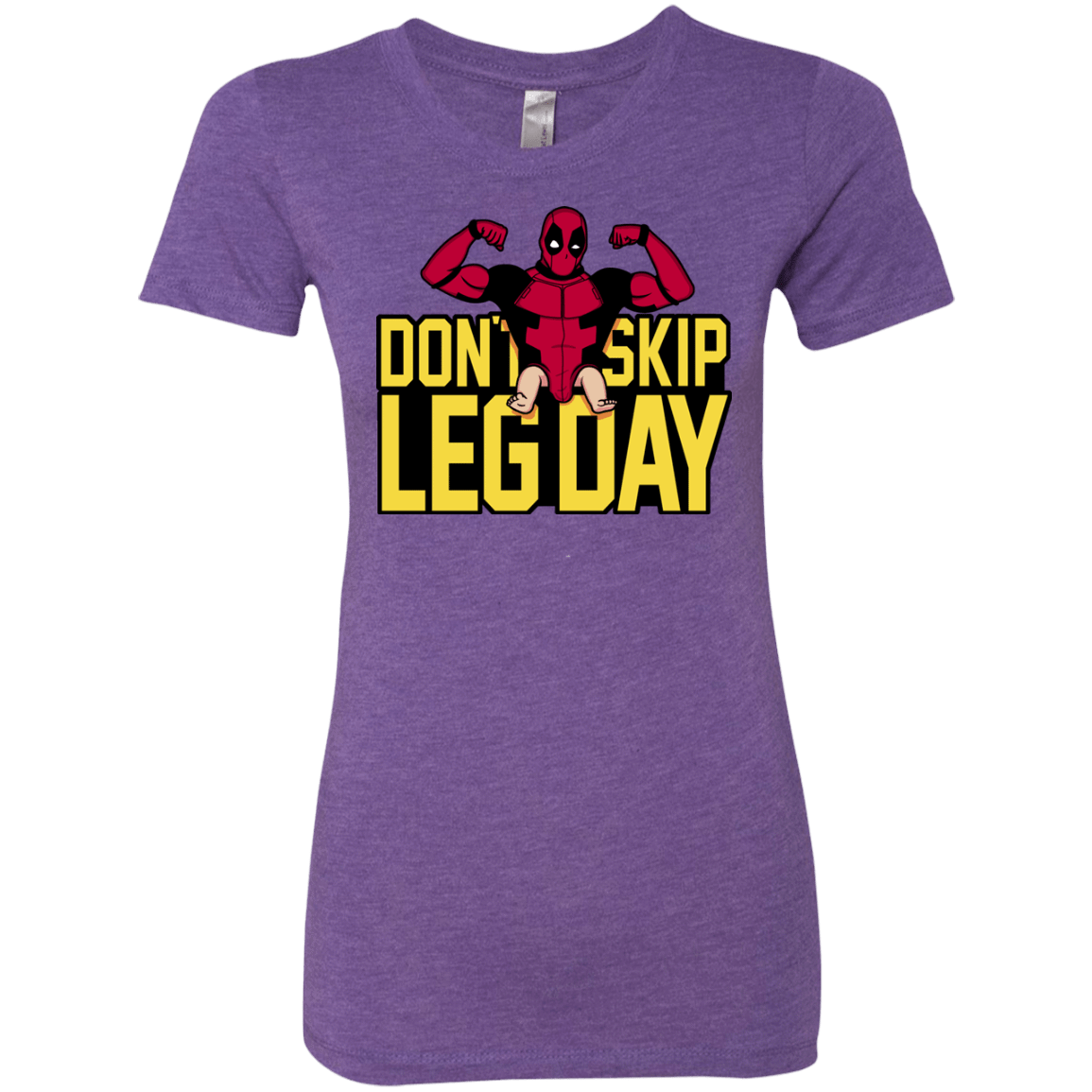 T-Shirts Purple Rush / S Dont Skip Leg Day Women's Triblend T-Shirt