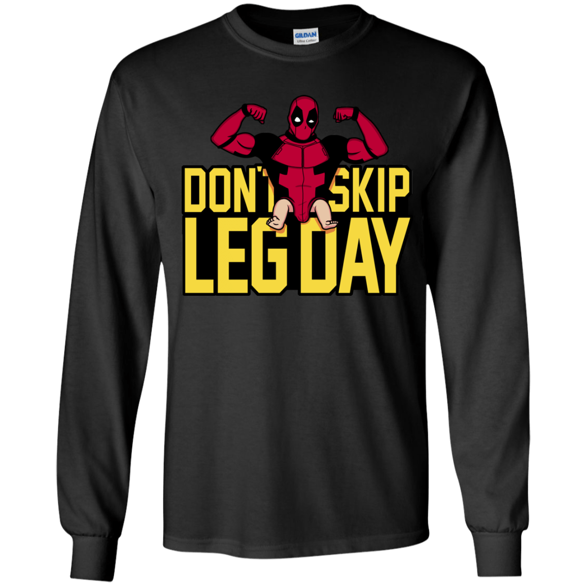 T-Shirts Black / YS Dont Skip Leg Day Youth Long Sleeve T-Shirt