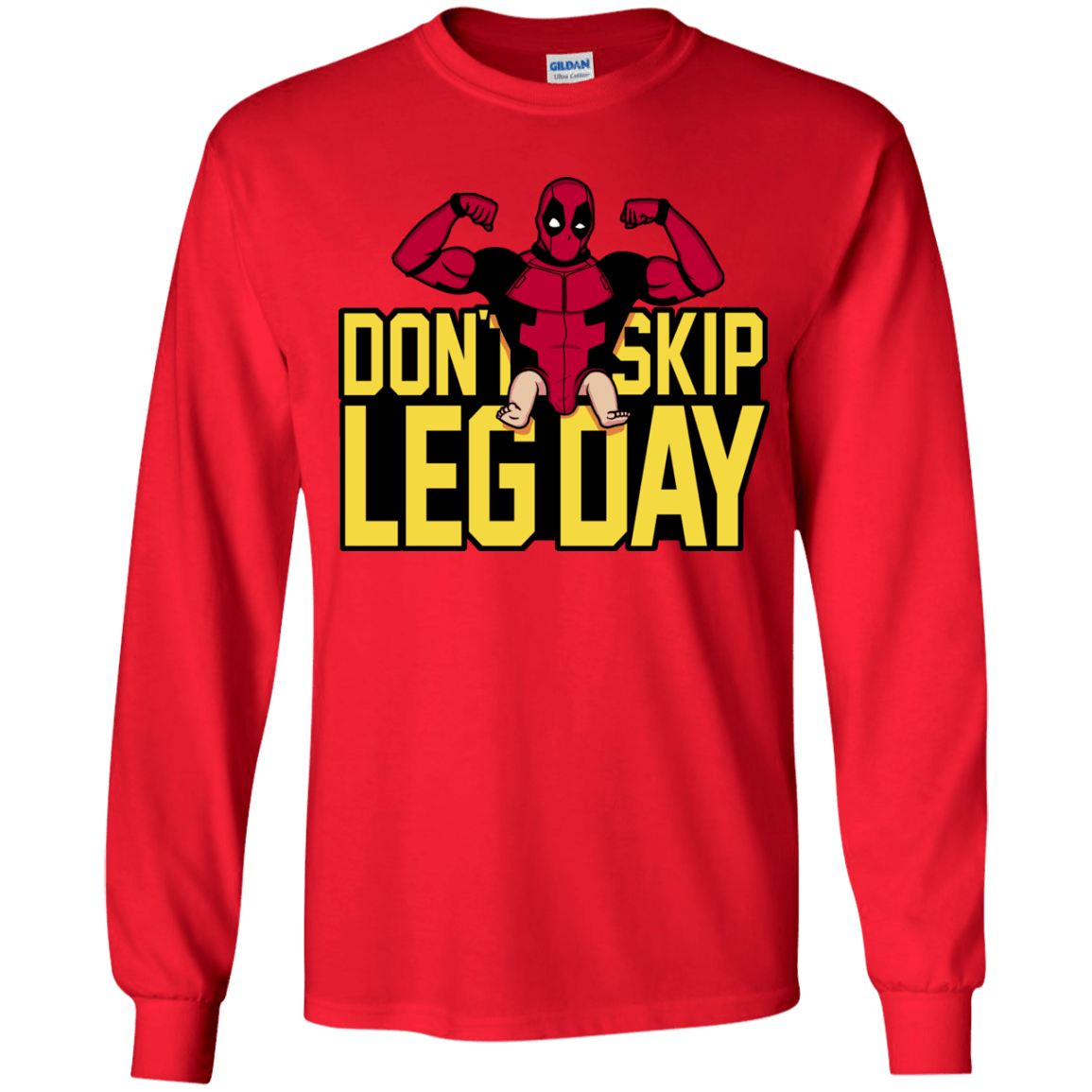T-Shirts Red / YS Dont Skip Leg Day Youth Long Sleeve T-Shirt