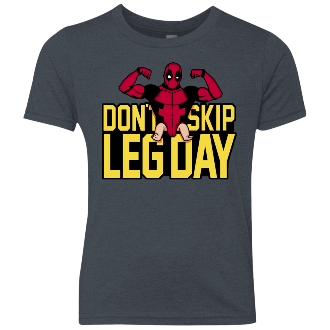 T-Shirts Vintage Navy / YXS Dont Skip Leg Day Youth Triblend T-Shirt