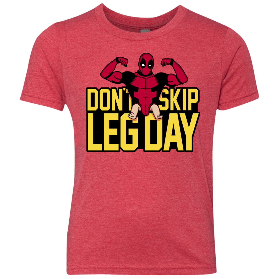 T-Shirts Vintage Red / YXS Dont Skip Leg Day Youth Triblend T-Shirt