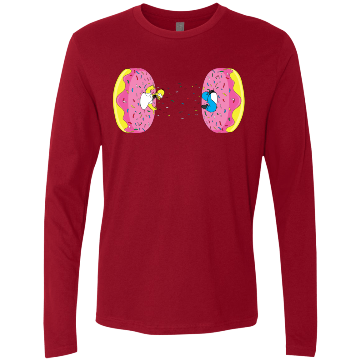 T-Shirts Cardinal / S Donut Portal Men's Premium Long Sleeve