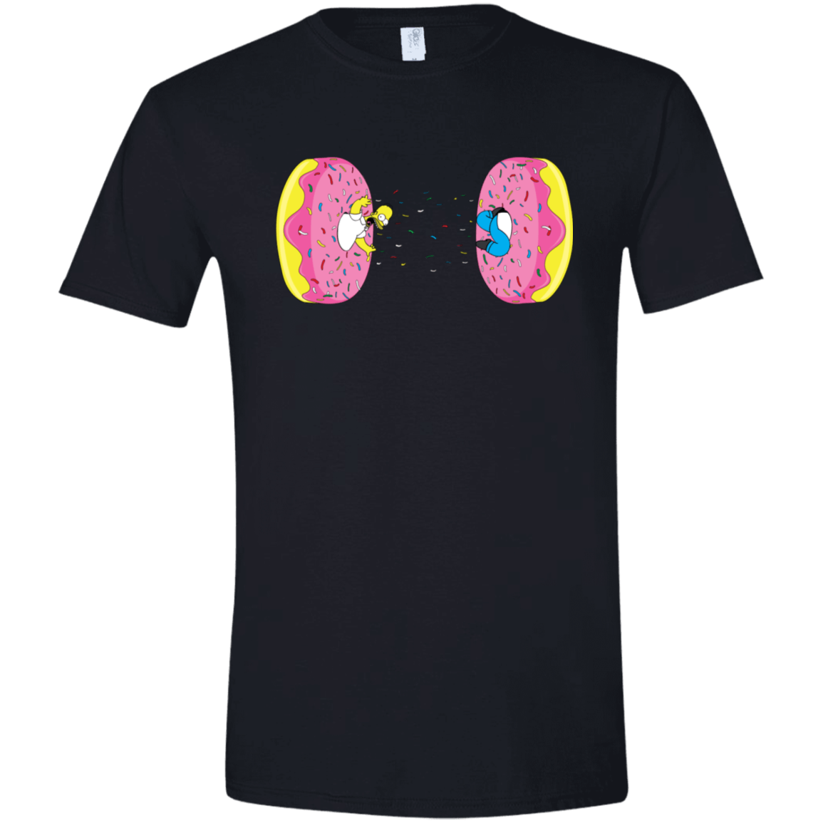 T-Shirts Black / X-Small Donut Portal Men's Semi-Fitted Softstyle