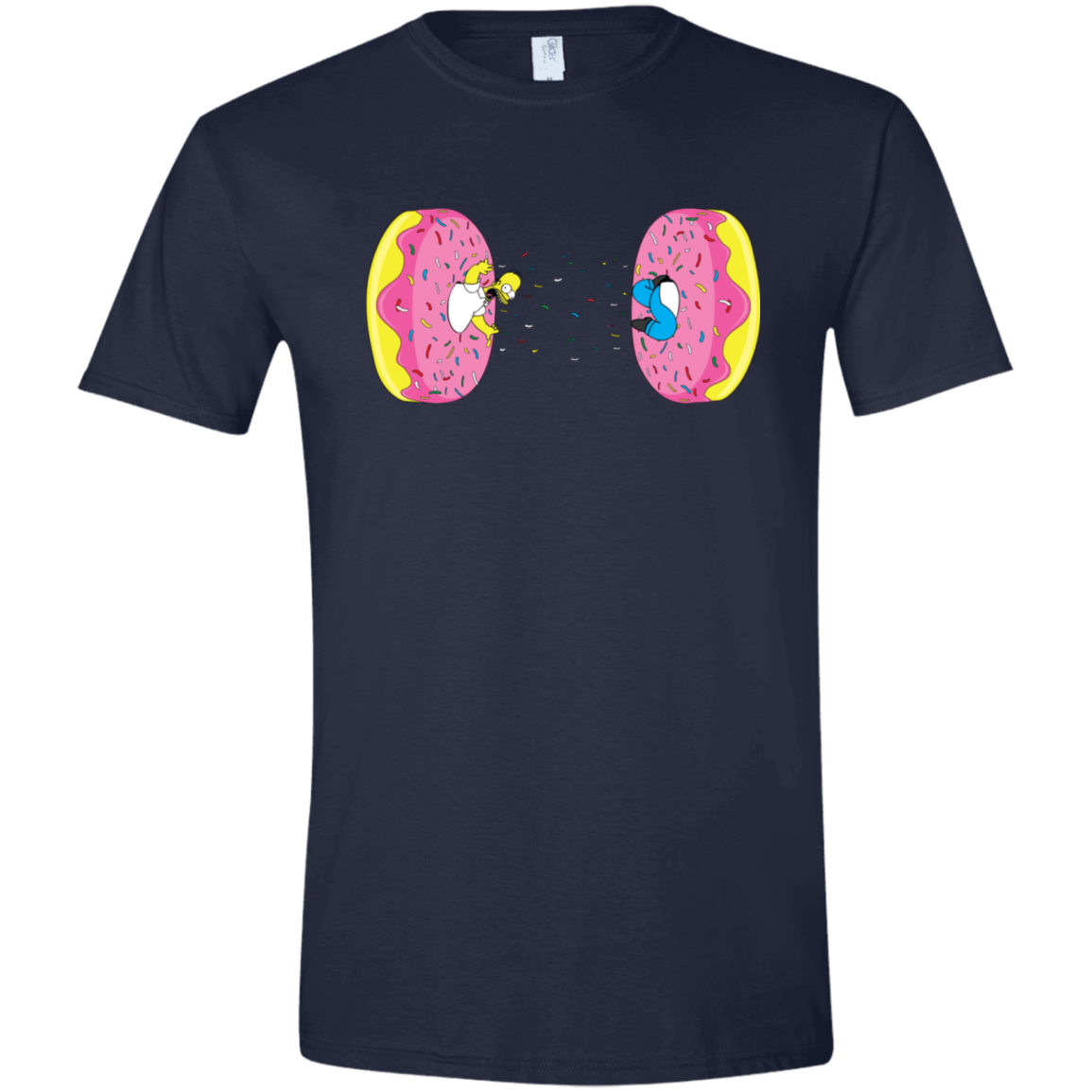 T-Shirts Navy / X-Small Donut Portal Men's Semi-Fitted Softstyle