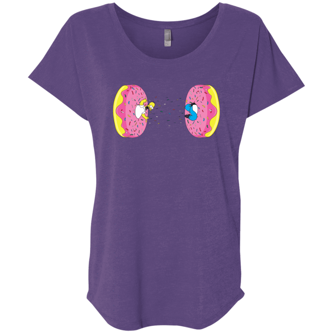 T-Shirts Purple Rush / X-Small Donut Portal Triblend Dolman Sleeve
