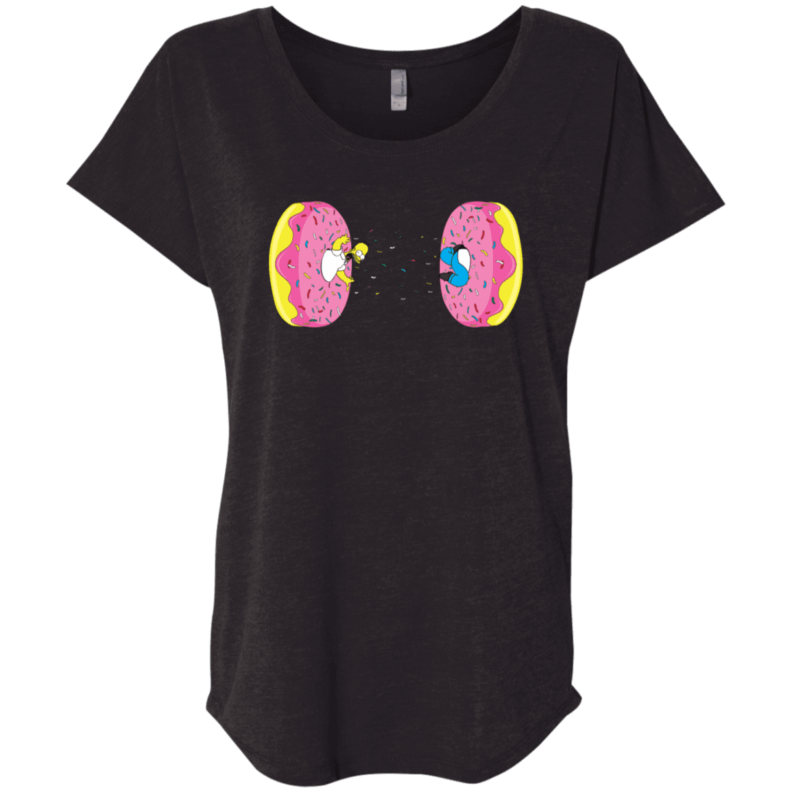 T-Shirts Vintage Black / X-Small Donut Portal Triblend Dolman Sleeve