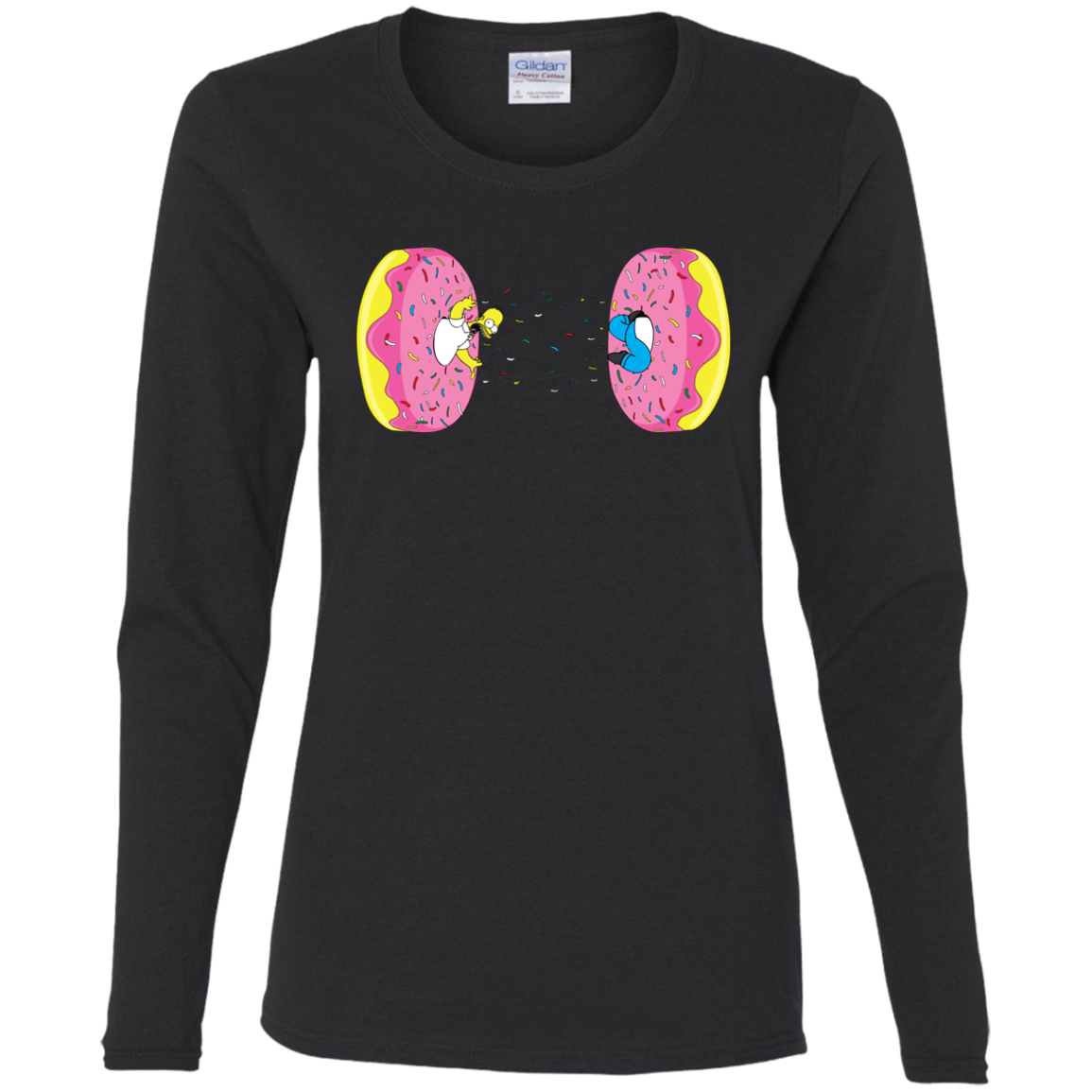 T-Shirts Black / S Donut Portal Women's Long Sleeve T-Shirt