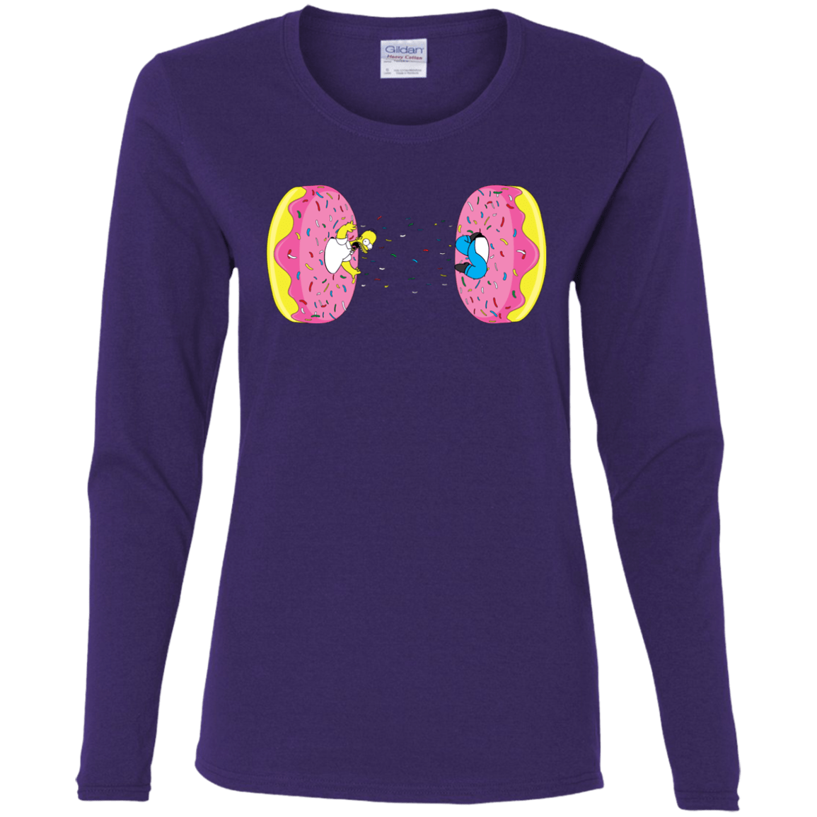 T-Shirts Purple / S Donut Portal Women's Long Sleeve T-Shirt
