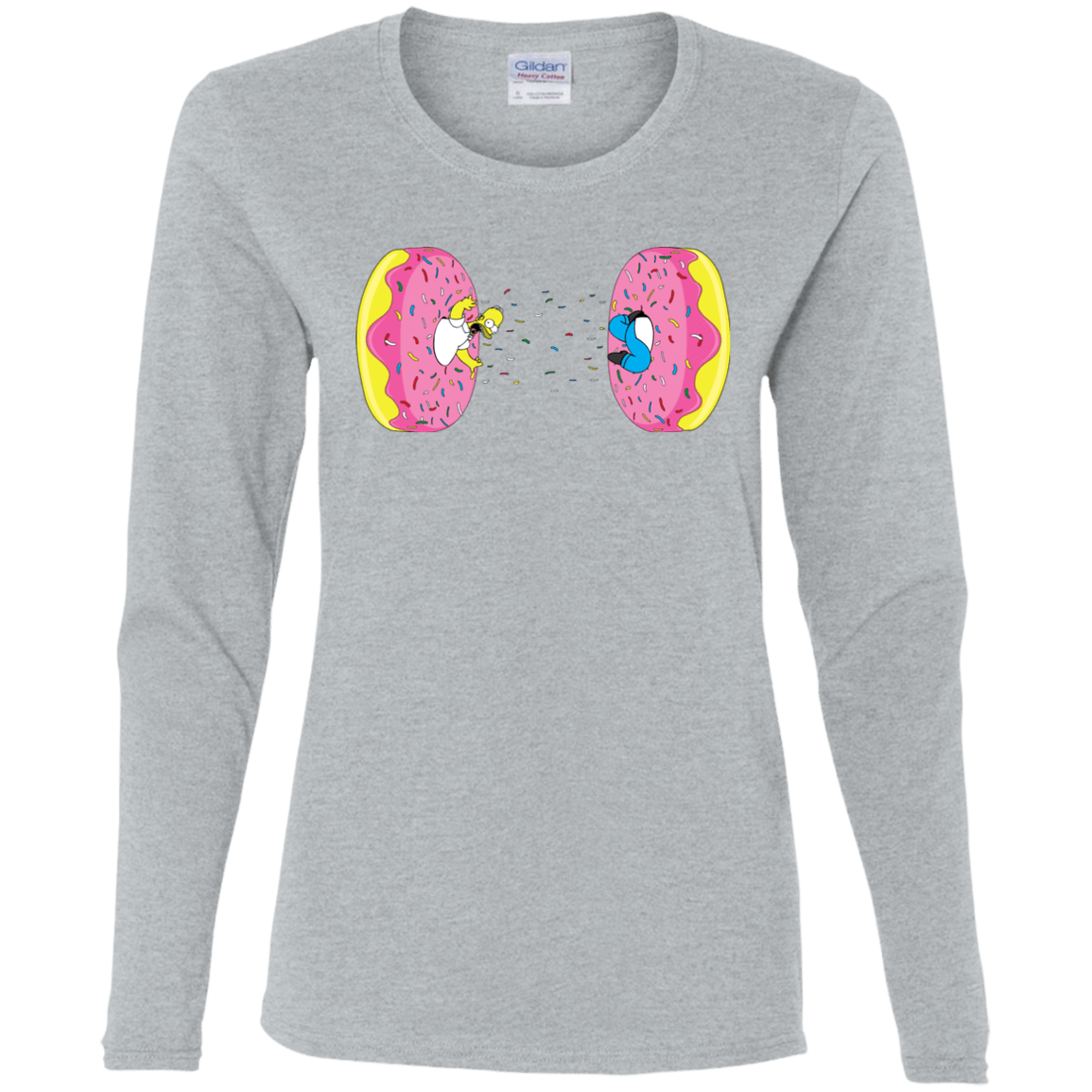 T-Shirts Sport Grey / S Donut Portal Women's Long Sleeve T-Shirt