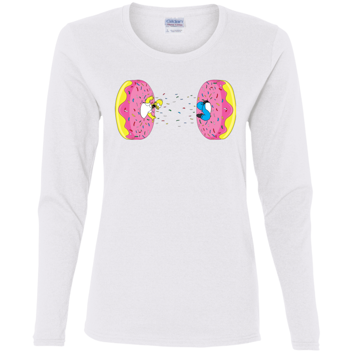 T-Shirts White / S Donut Portal Women's Long Sleeve T-Shirt