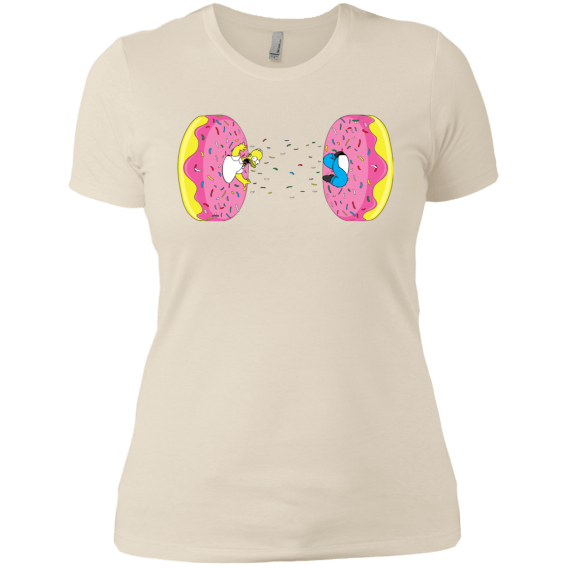 T-Shirts Ivory/ / X-Small Donut Portal Women's Premium T-Shirt