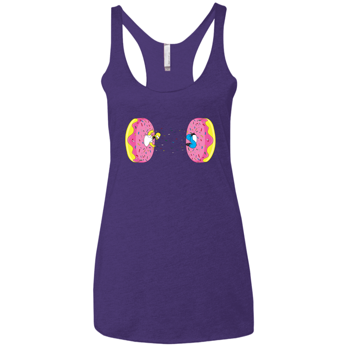 T-Shirts Purple Rush / X-Small Donut Portal Women's Triblend Racerback Tank