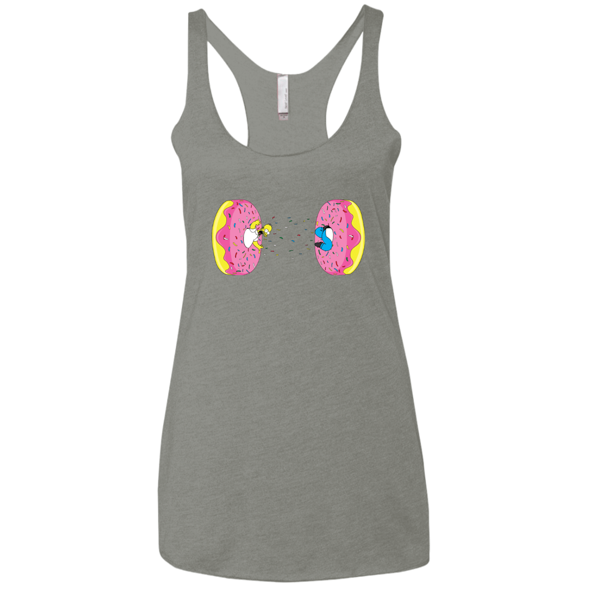T-Shirts Venetian Grey / X-Small Donut Portal Women's Triblend Racerback Tank