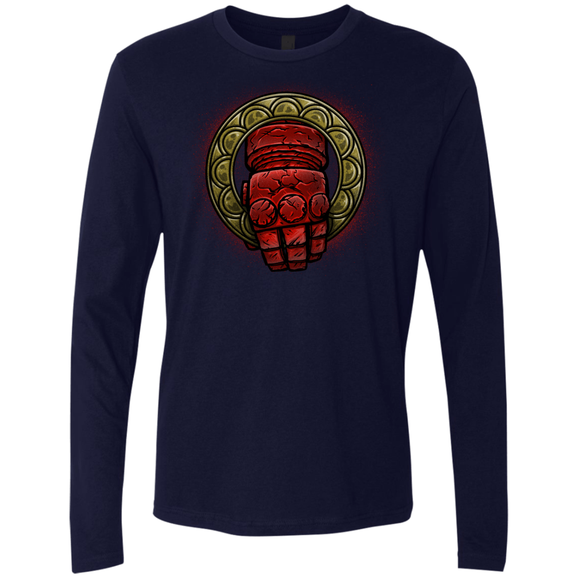 T-Shirts Midnight Navy / Small Doom Hand of the King Men's Premium Long Sleeve