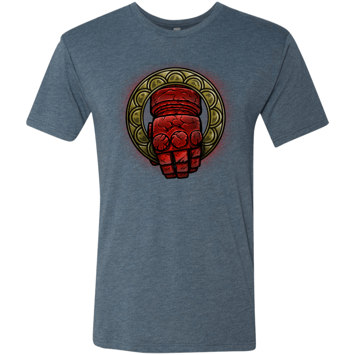 T-Shirts Indigo / Small Doom Hand of the King Men's Triblend T-Shirt