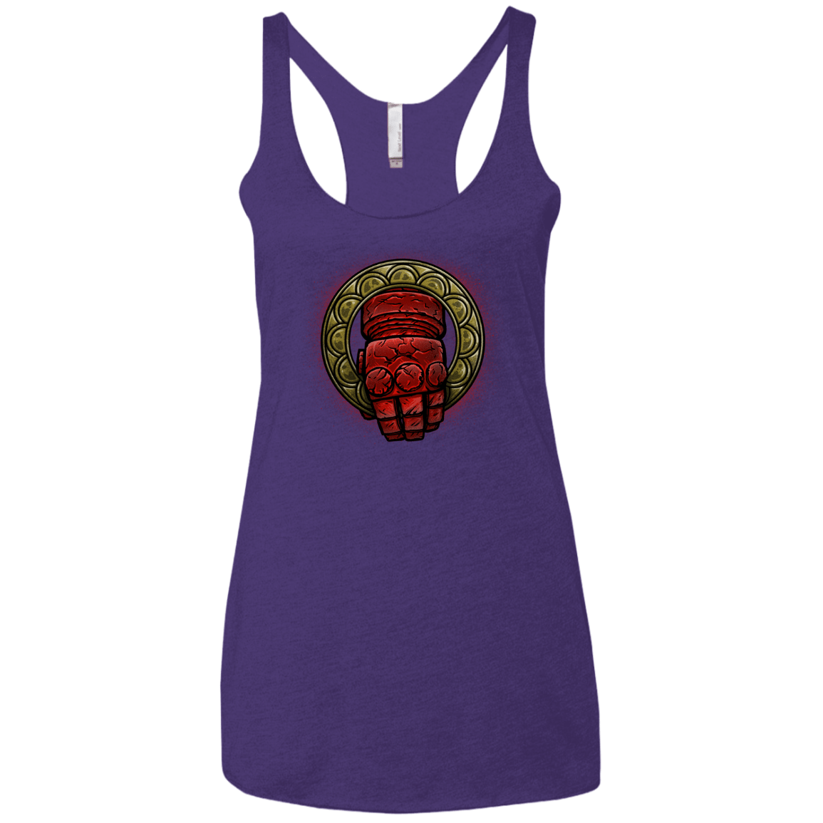T-Shirts Purple / X-Small Doom Hand of the King Women's Triblend Racerback Tank