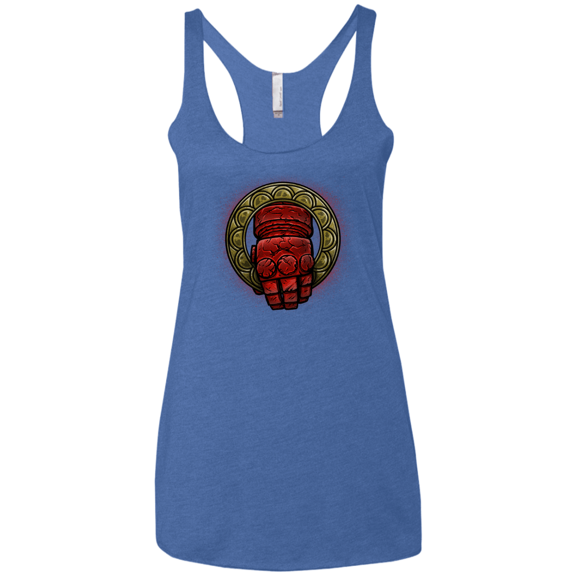 T-Shirts Vintage Royal / X-Small Doom Hand of the King Women's Triblend Racerback Tank
