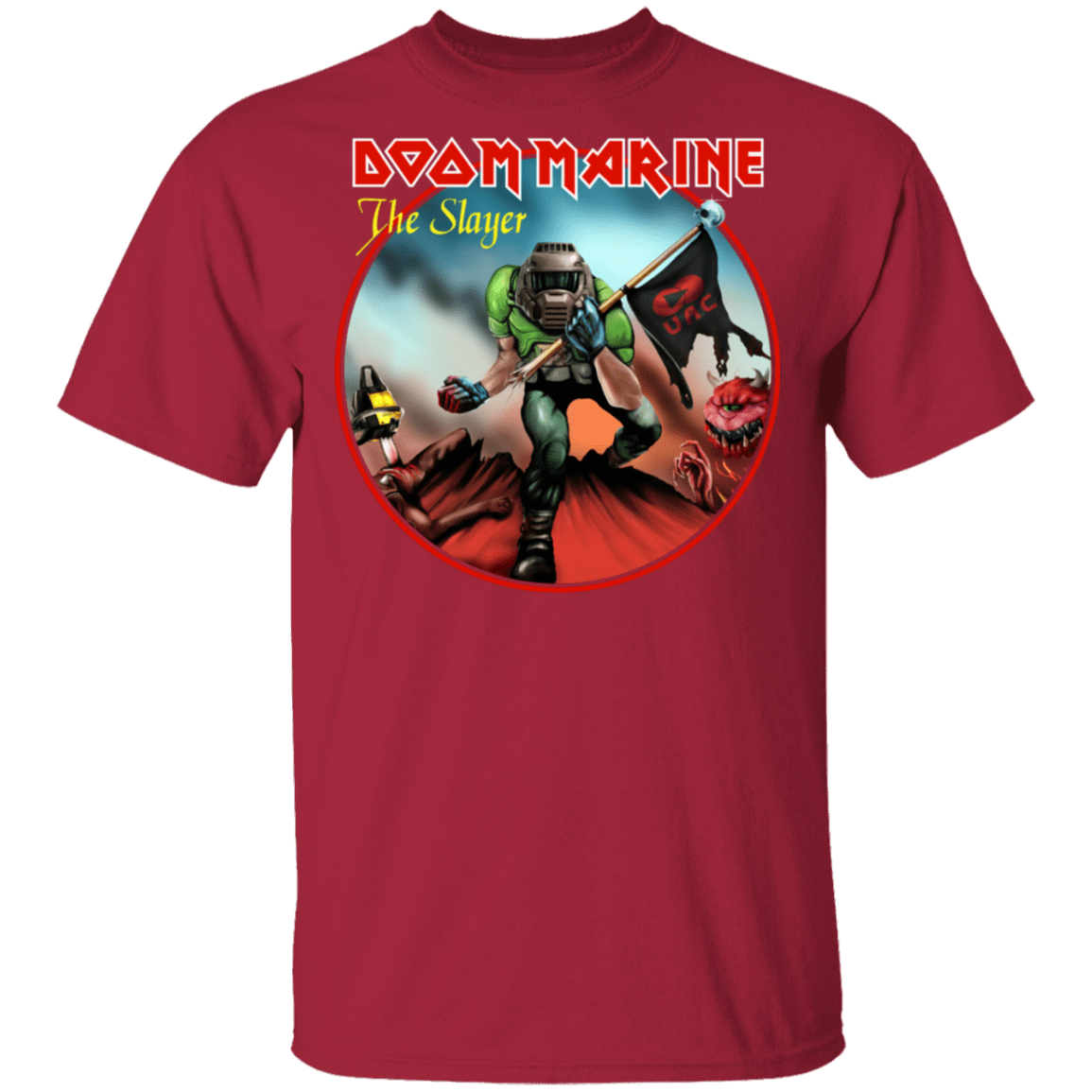 T-Shirts Cardinal / S Doom Marine T-Shirt