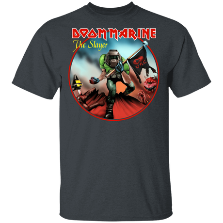 T-Shirts Dark Heather / S Doom Marine T-Shirt
