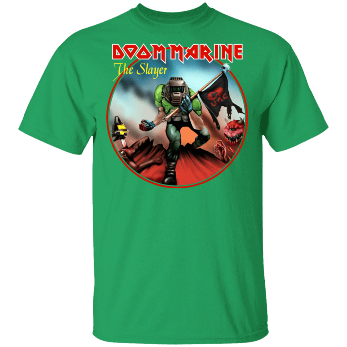 T-Shirts Irish Green / S Doom Marine T-Shirt