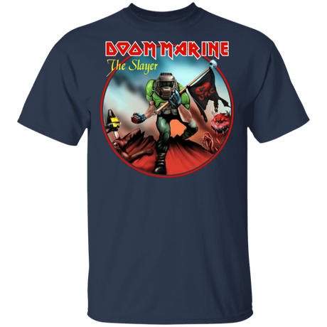 T-Shirts Navy / S Doom Marine T-Shirt
