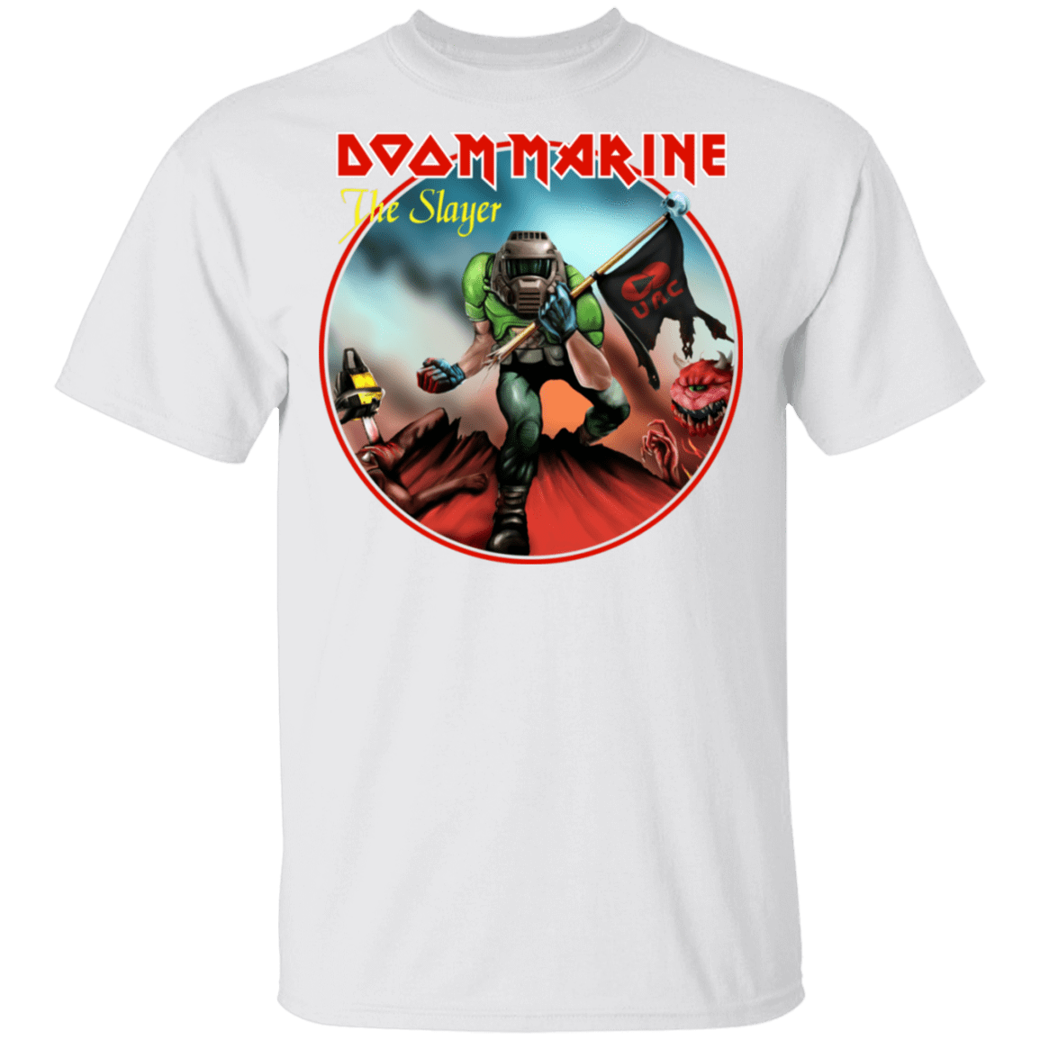 T-Shirts White / S Doom Marine T-Shirt