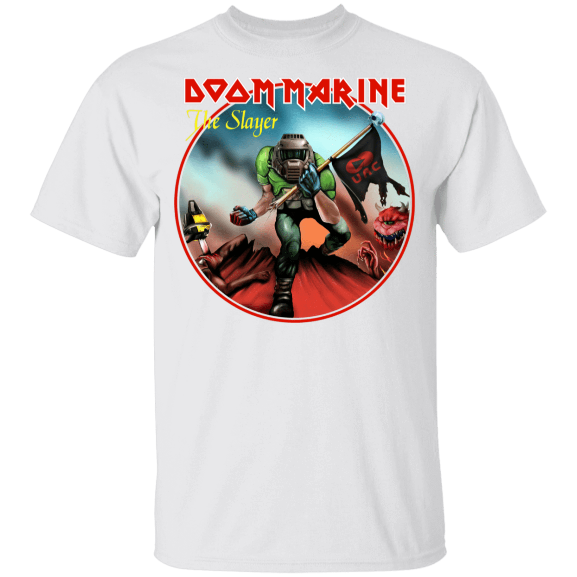 T-Shirts White / YXS Doom Marine Youth T-Shirt