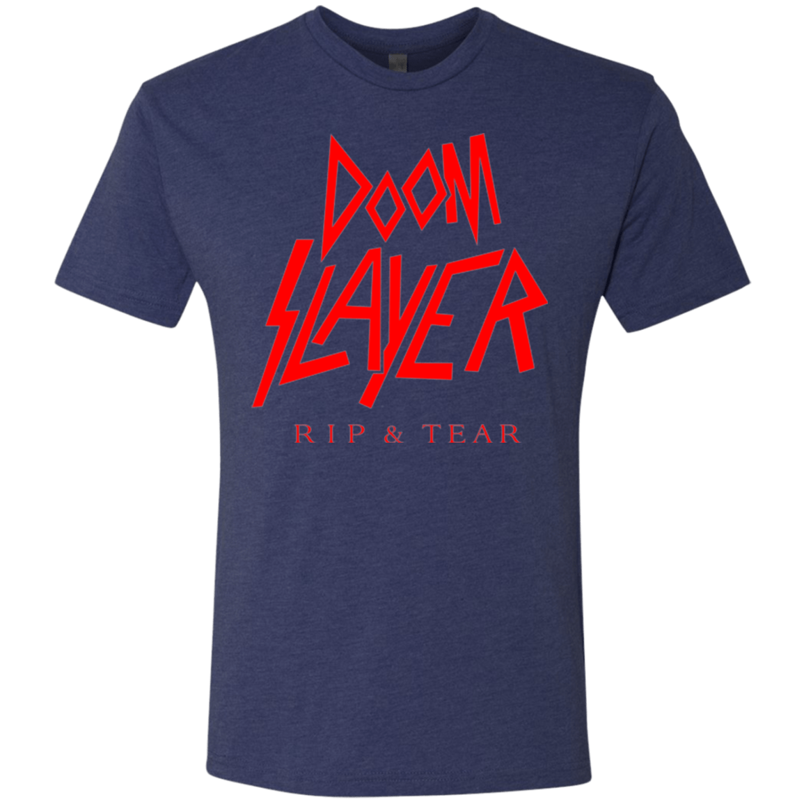 T-Shirts Vintage Navy / Small Doom Slayer Men's Triblend T-Shirt