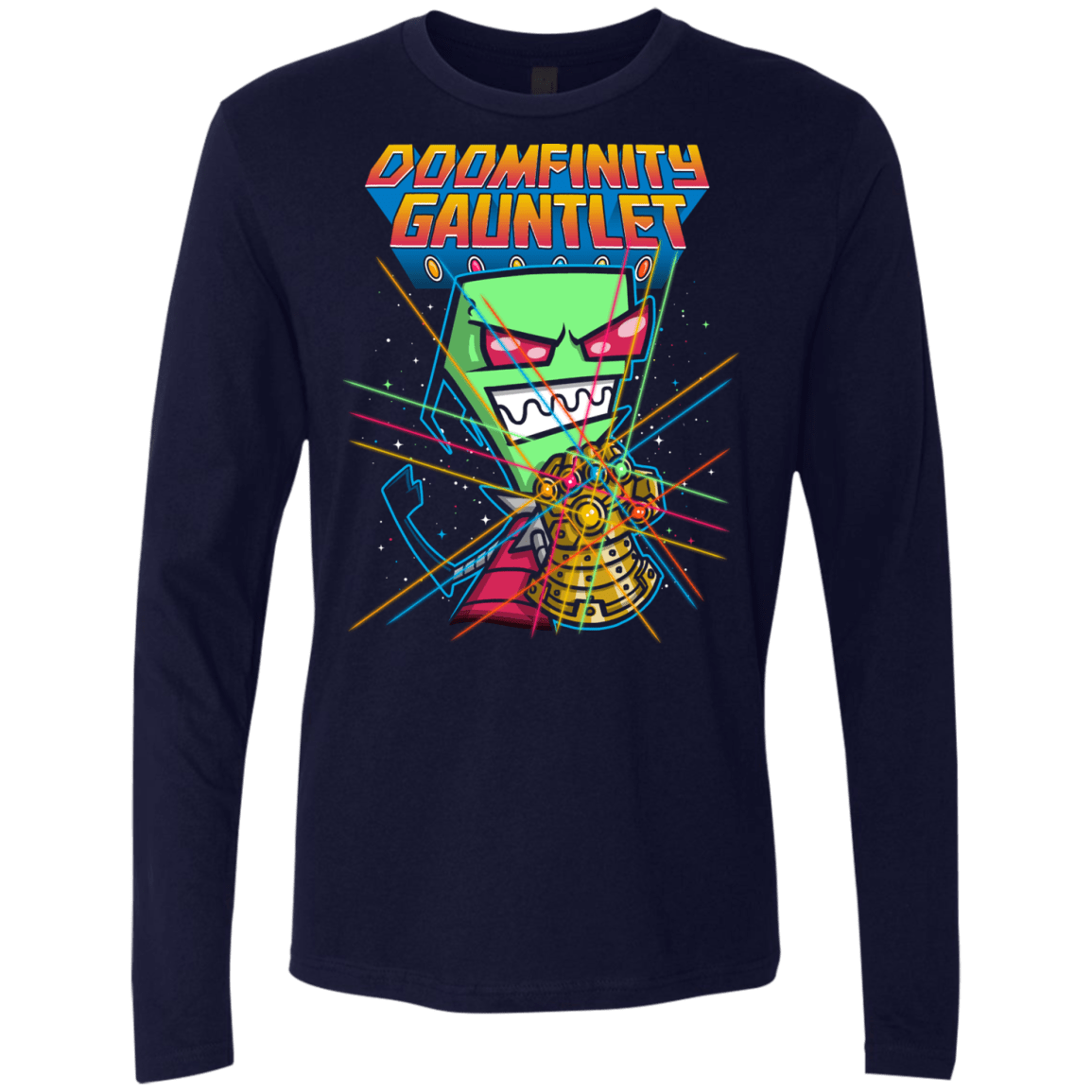 T-Shirts Midnight Navy / S DOOMFINITY Men's Premium Long Sleeve