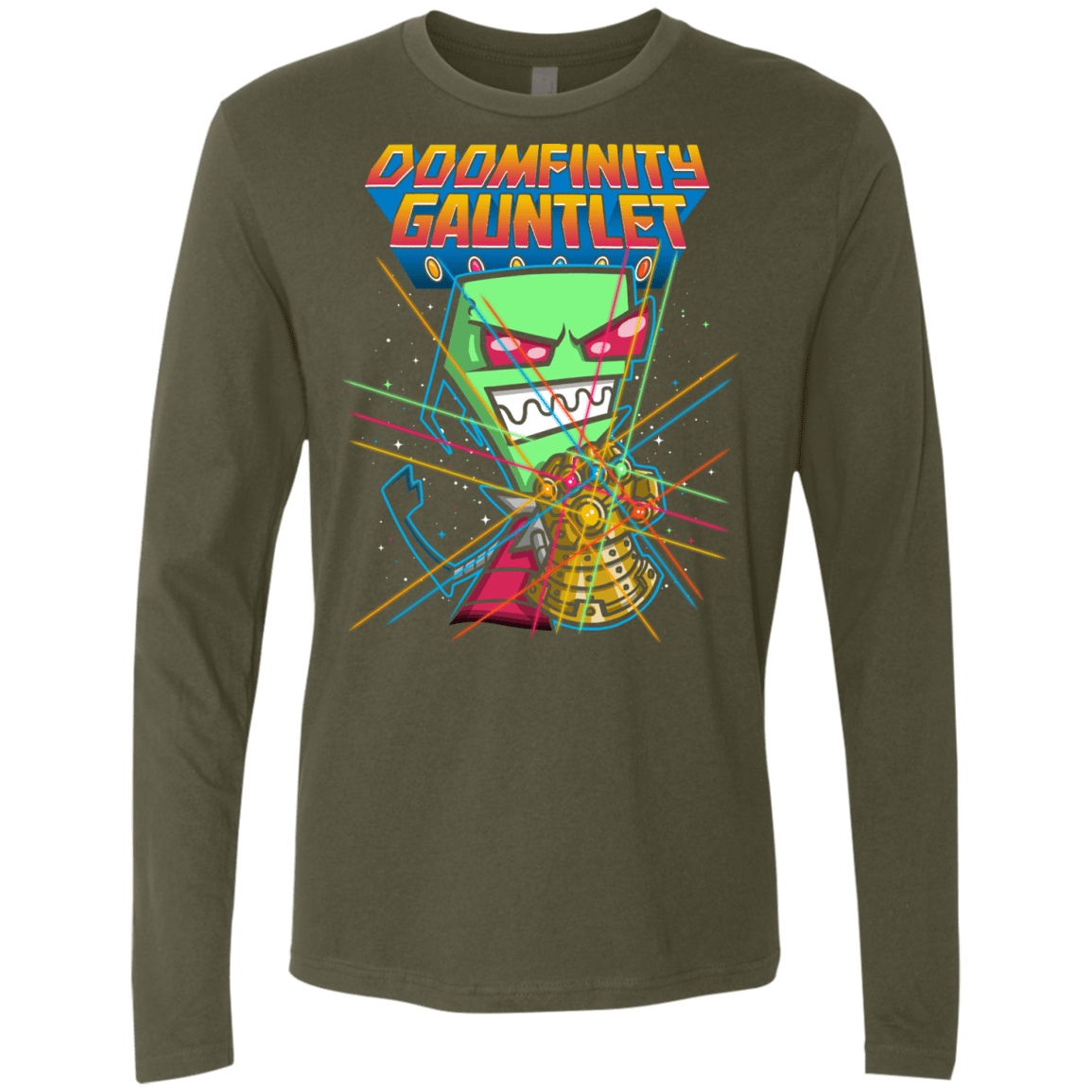 T-Shirts Military Green / S DOOMFINITY Men's Premium Long Sleeve
