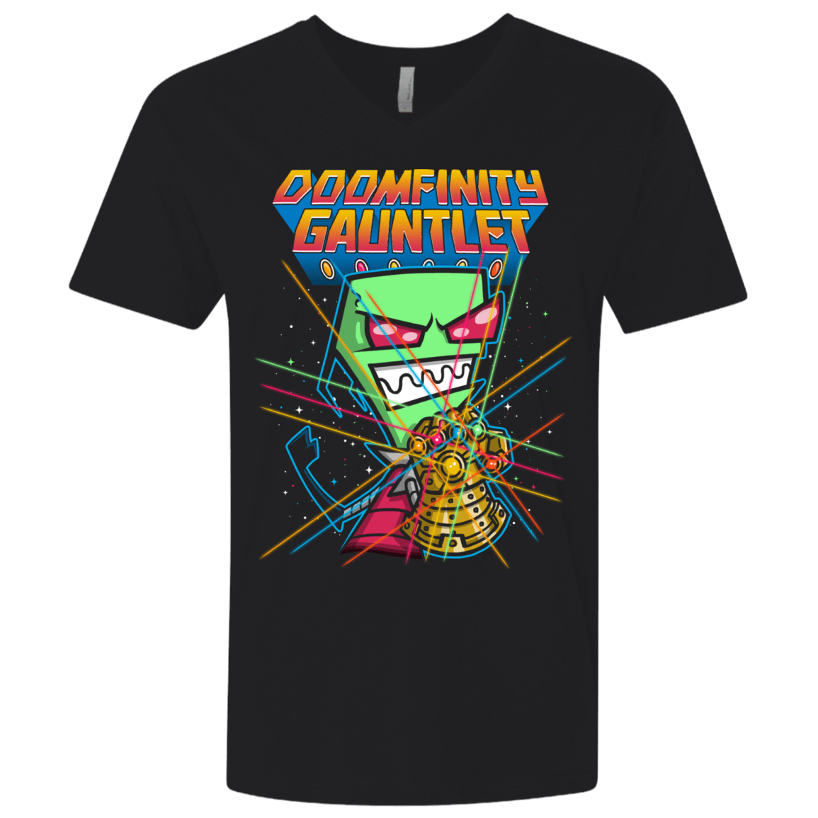 T-Shirts Black / X-Small DOOMFINITY Men's Premium V-Neck