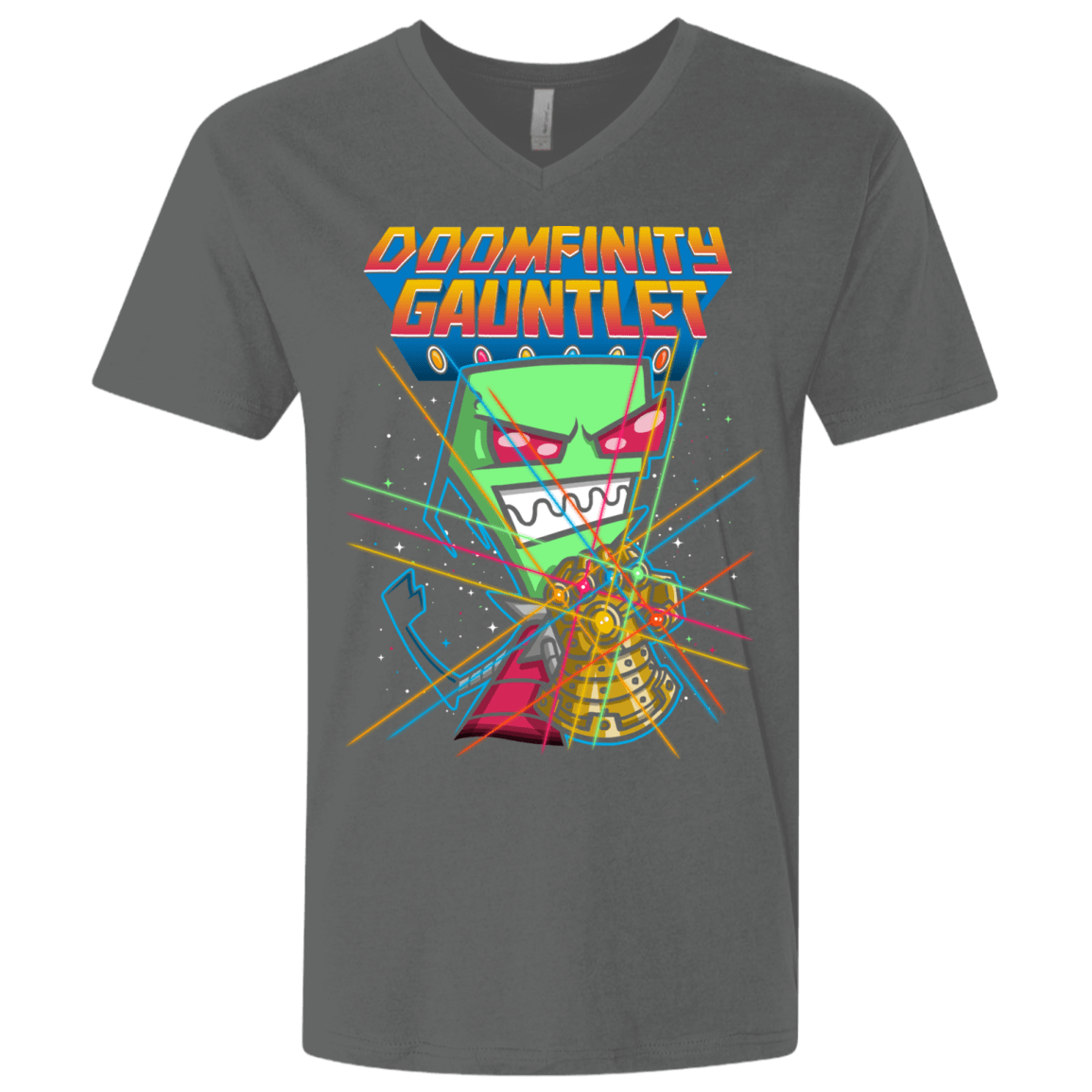 T-Shirts Heavy Metal / X-Small DOOMFINITY Men's Premium V-Neck