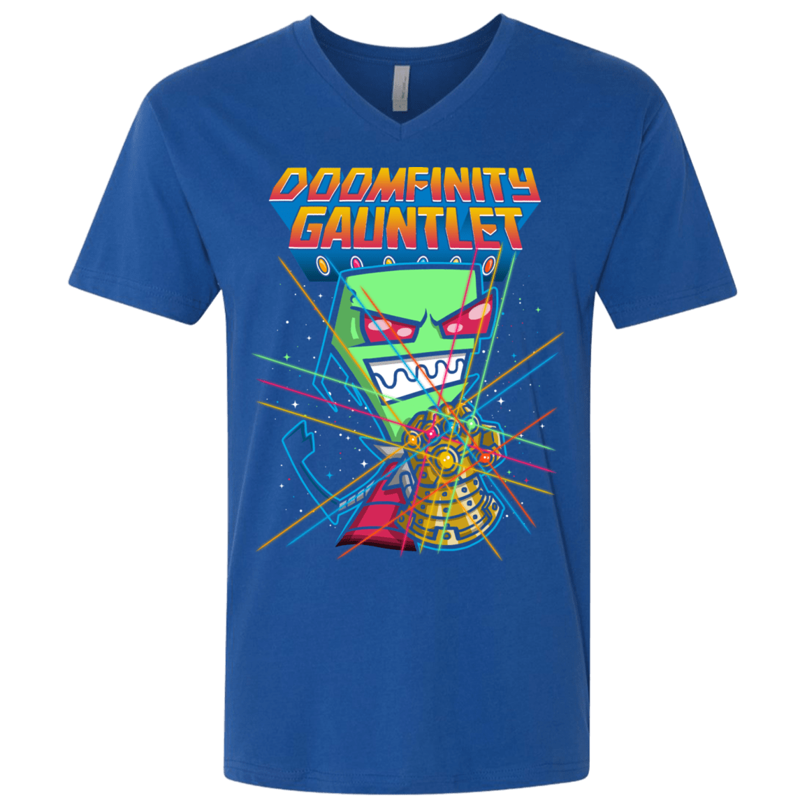 T-Shirts Royal / X-Small DOOMFINITY Men's Premium V-Neck