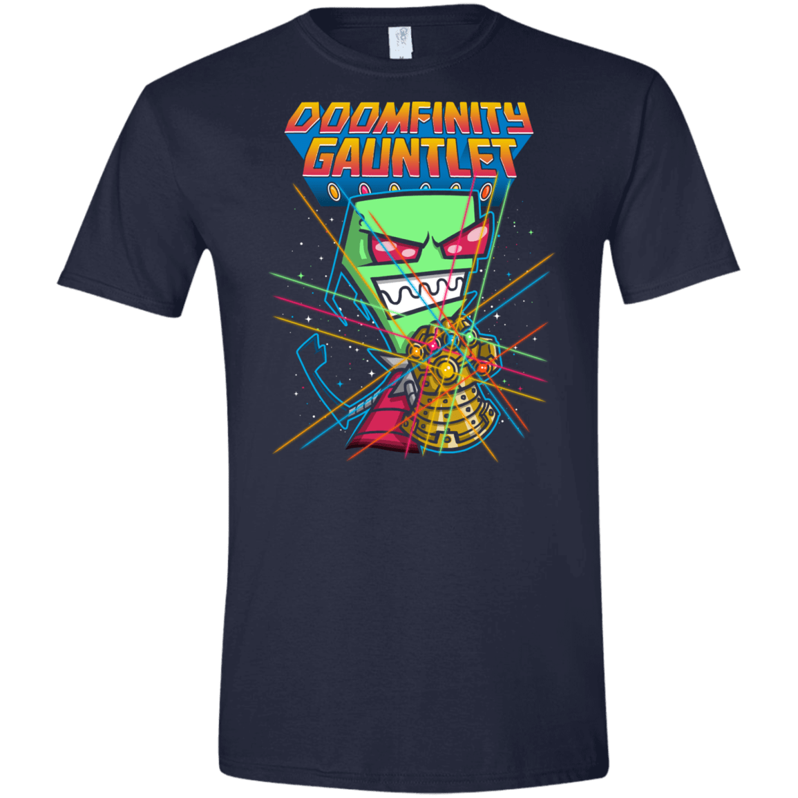 T-Shirts Navy / X-Small DOOMFINITY Men's Semi-Fitted Softstyle